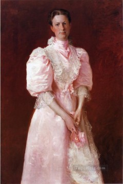 Estudio en rosa también conocido como Retrato de la Sra. Robert P McDougal William Merritt Chase Pinturas al óleo